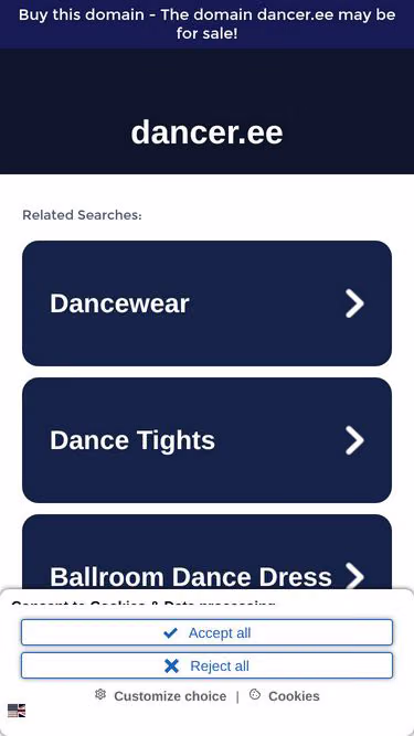 Screenshot of dancer.ee