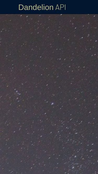 Screenshot of dandelion.eu