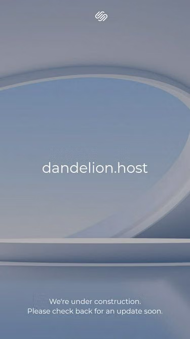 Screenshot of dandelion.host