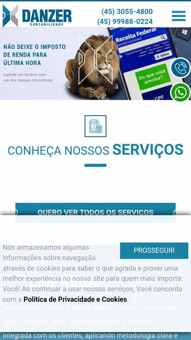 Screenshot of danzer.cnt.br