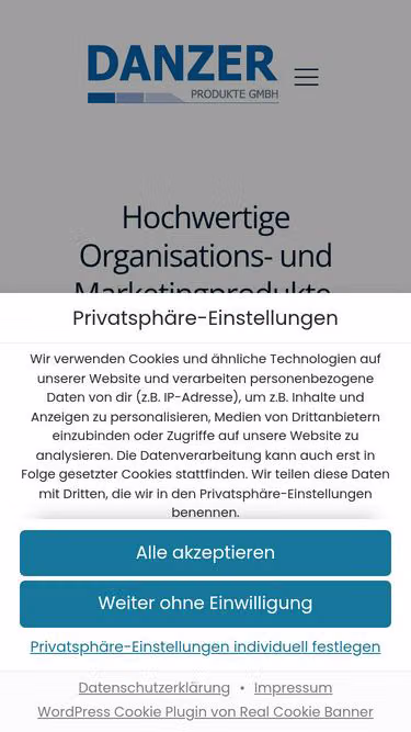 Screenshot of danzer.net