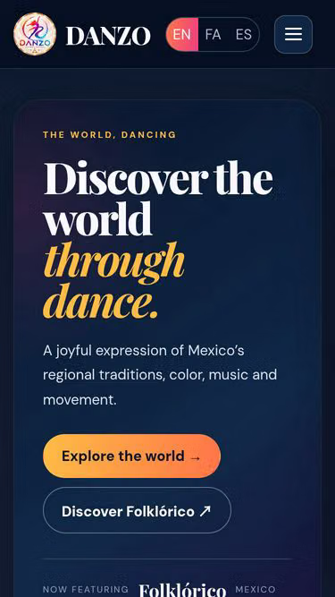 Screenshot of danzo.dance