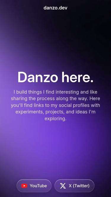 Screenshot of danzo.dev