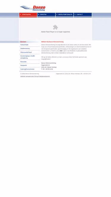 Screenshot of danzo.nu