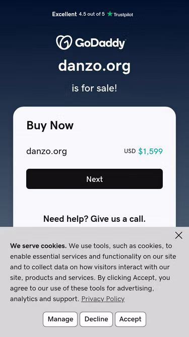 Screenshot of danzo.org