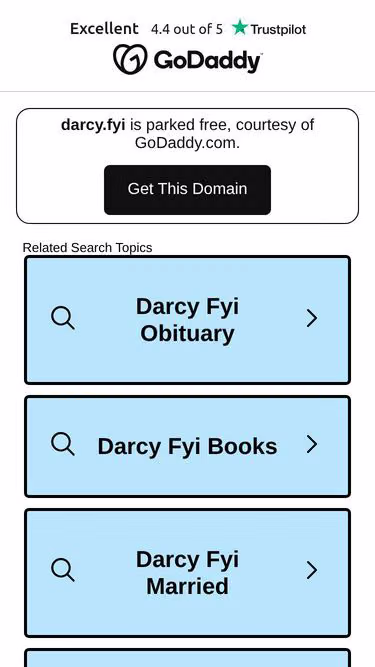 Screenshot of darcy.fyi
