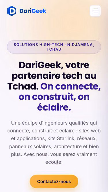 Screenshot of dari.td