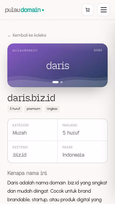Screenshot of daris.biz.id