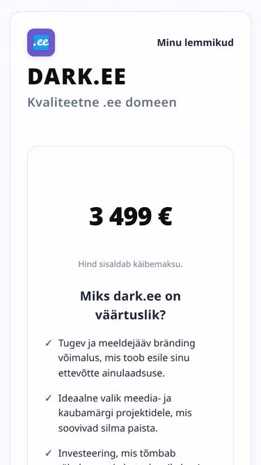 Screenshot of dark.ee