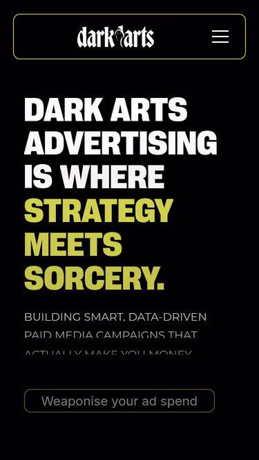Screenshot of darkarts.agency
