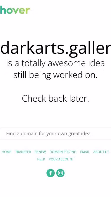 Screenshot of darkarts.gallery