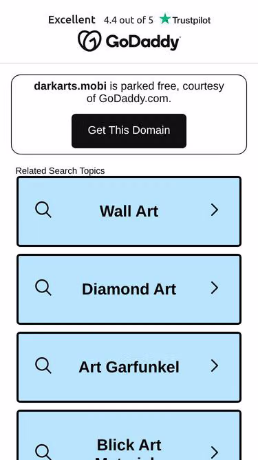 Screenshot of darkarts.mobi