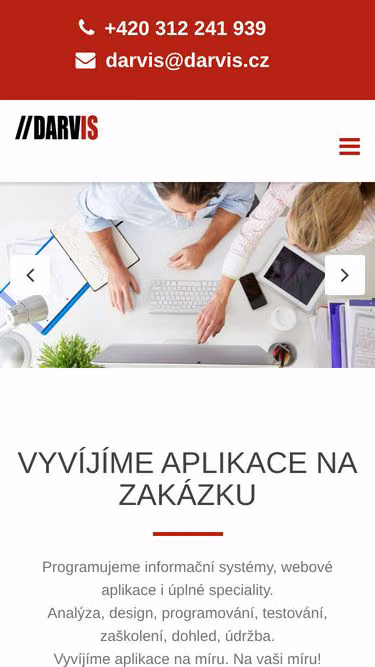 Screenshot of darvis.cz