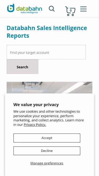 Screenshot of databahn.global