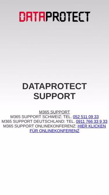 Screenshot of dataprotect.support
