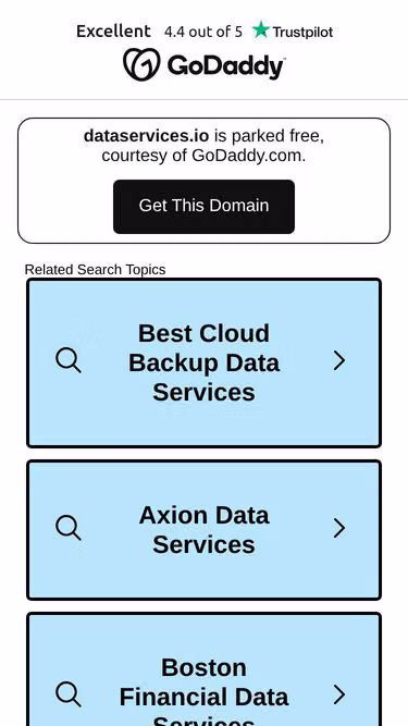 Screenshot of dataservices.io