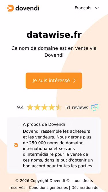 Screenshot of datawise.fr