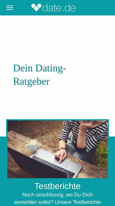 Screenshot of date.de