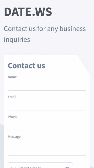 Screenshot of date.ws