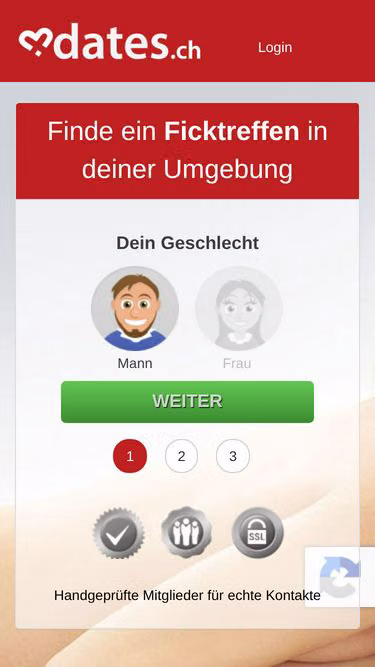 Screenshot of dates.ch