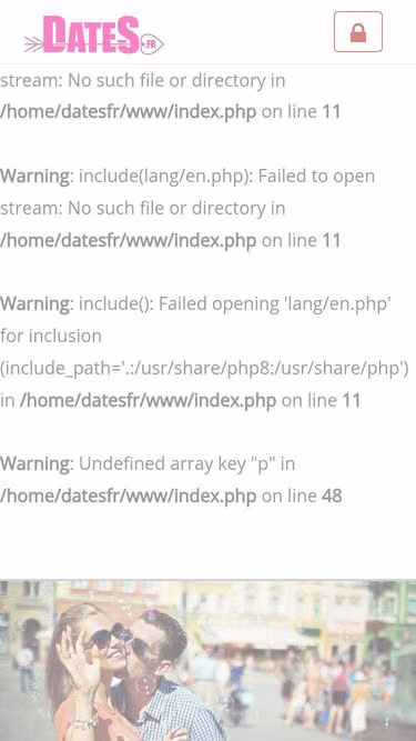 Screenshot of dates.fr