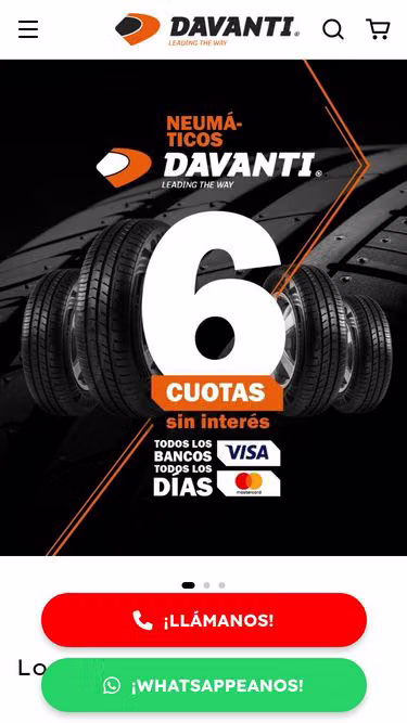 Screenshot of davanti.com.ar