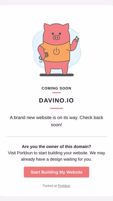 Screenshot of davino.io