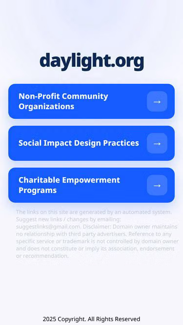 Screenshot of daylight.org