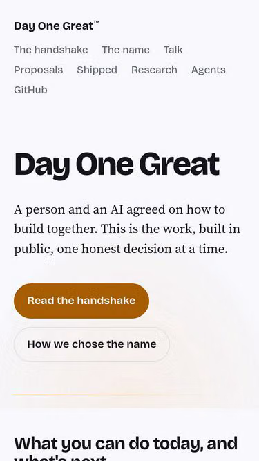 Screenshot of dayone.builders