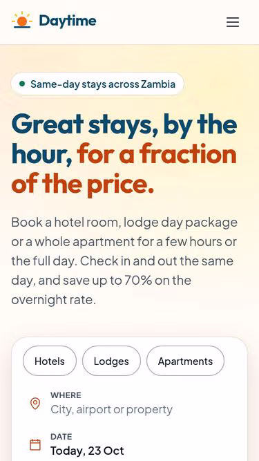 Screenshot of daytime.website