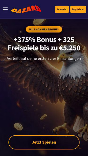 Screenshot of dazardbet.de