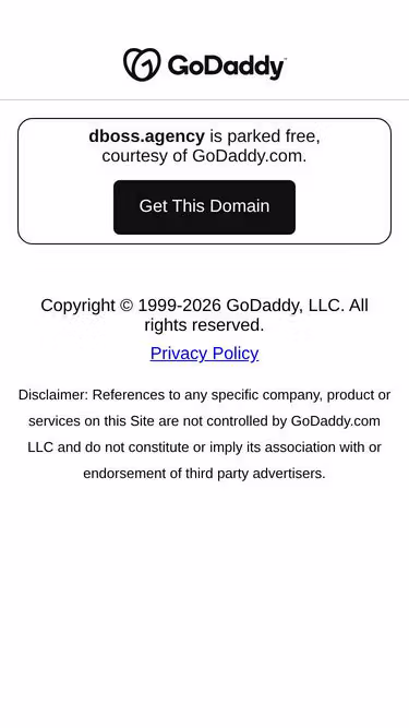 Screenshot of dboss.agency