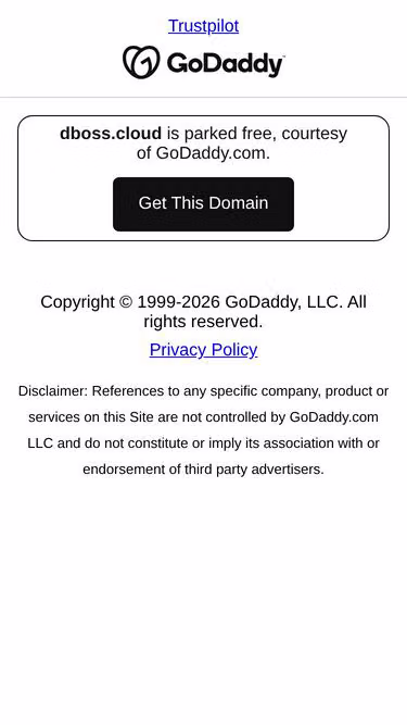 Screenshot of dboss.cloud