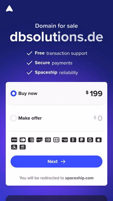 Screenshot of dbsolutions.de