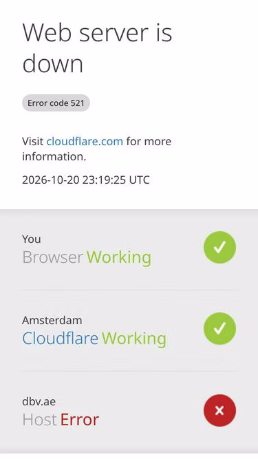 Screenshot of dbv.ae