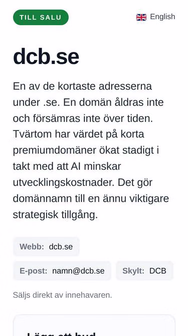 Screenshot of dcb.se