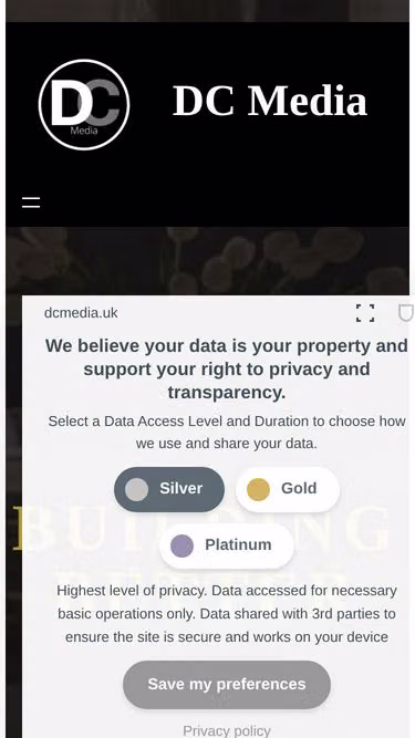 Screenshot of dcmedia.uk