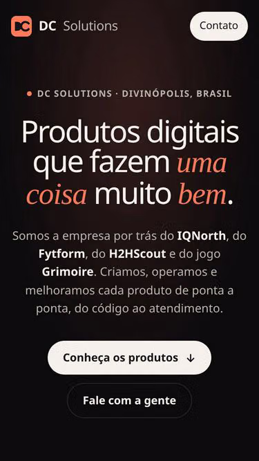 Screenshot of dcsolutions.app