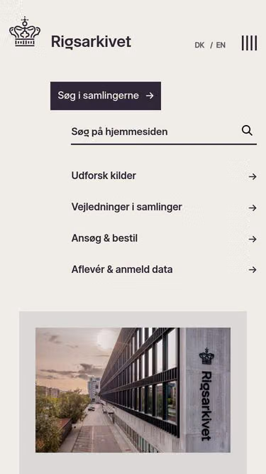 Screenshot of dda.dk