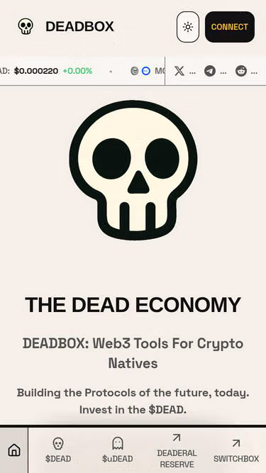 Screenshot of dead.box