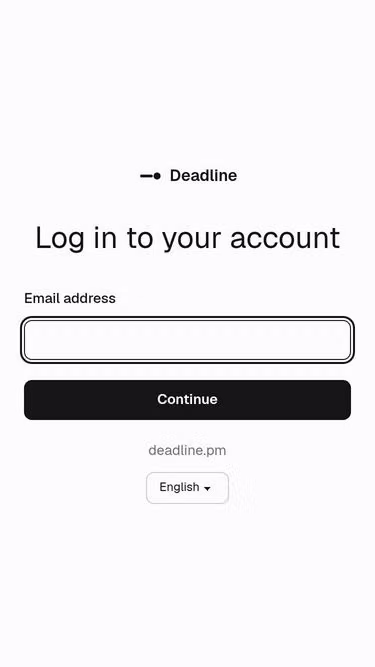 Screenshot of deadline.pm