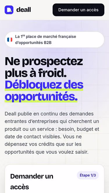Screenshot of deall.fr