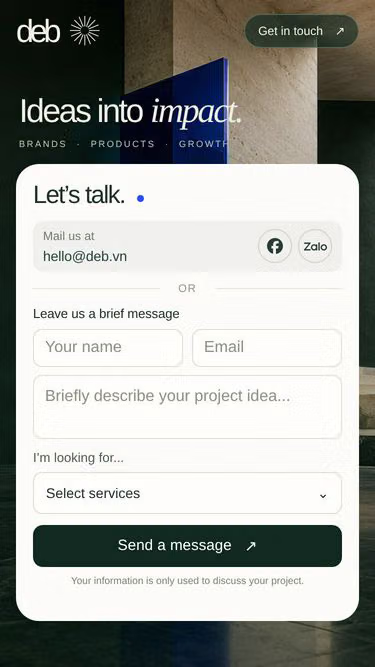 Screenshot of deb.vn