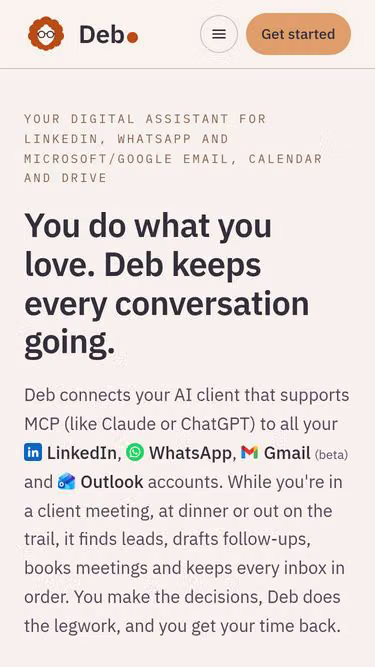 Screenshot of deb.works