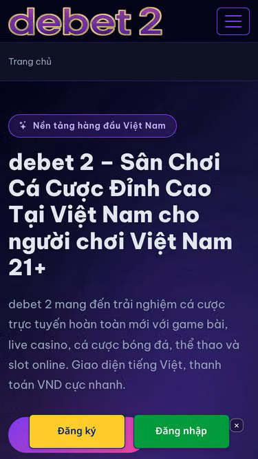 Screenshot of debet2.org