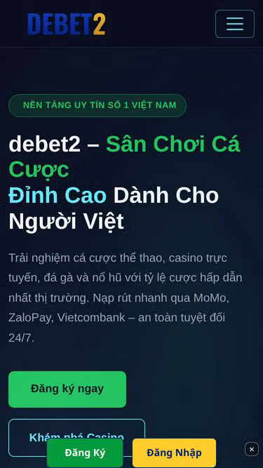 Screenshot of debet2.vip