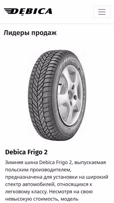Screenshot of debica.ru