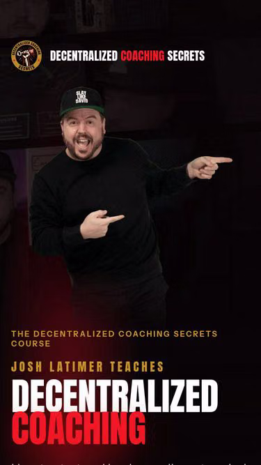 Screenshot of decentralized.coach