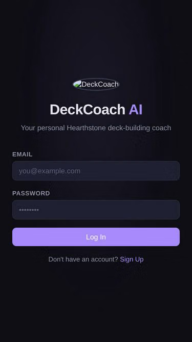 Screenshot of deck.coach