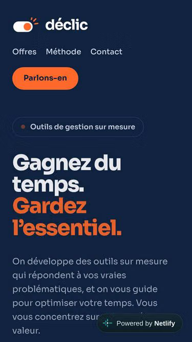 Screenshot of declic.tech